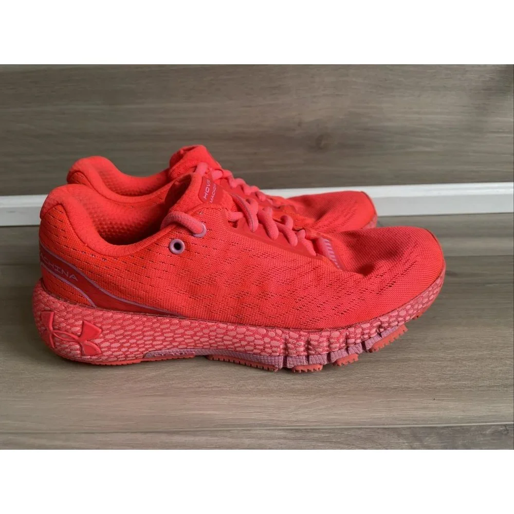Under Armour Womens HOVR Machina 3021956-602 Red Running‎ Shoes Sneakers Size 6 - Picture 10 of 12